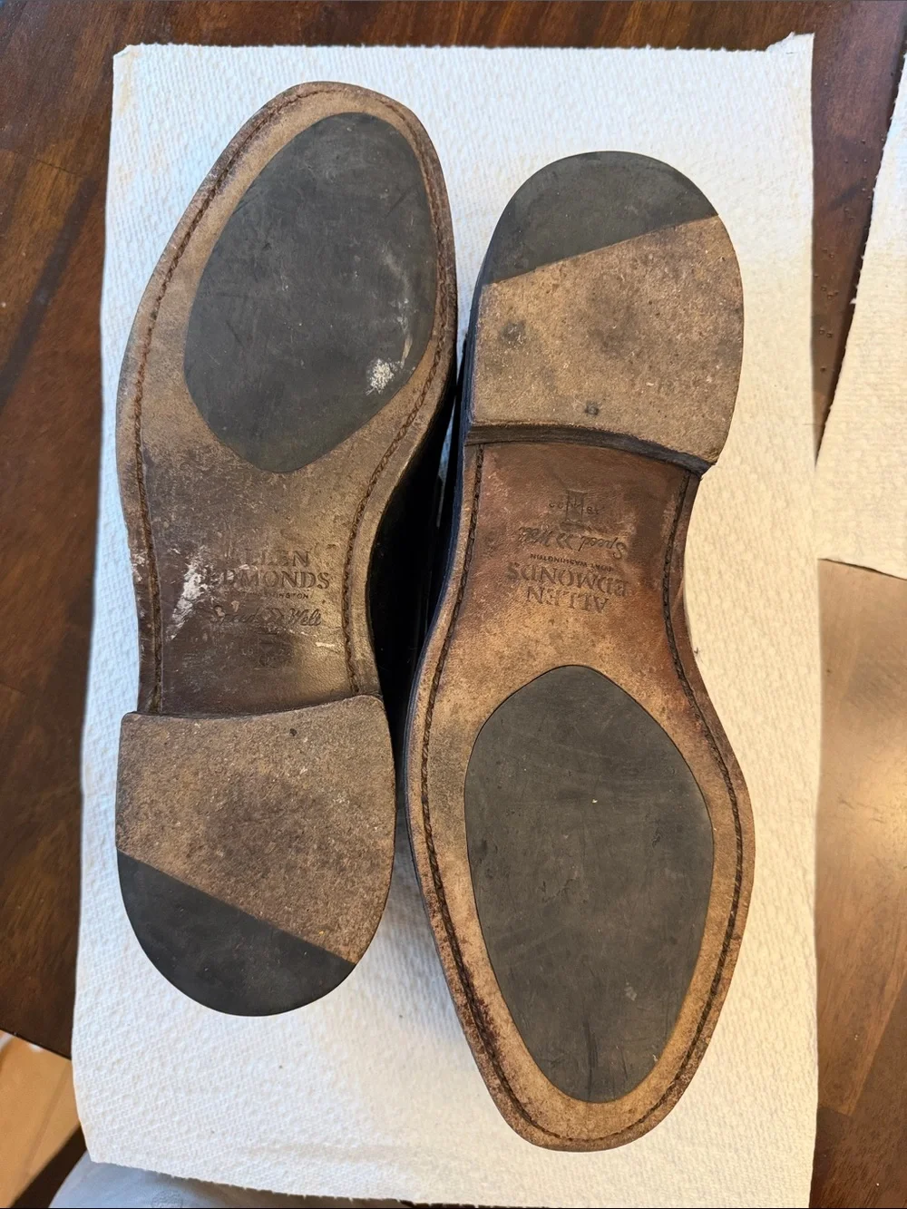 Allen Edmonds Black Leather Mercer Street Penny Loafers